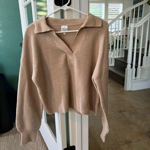 Adorable collared sweater